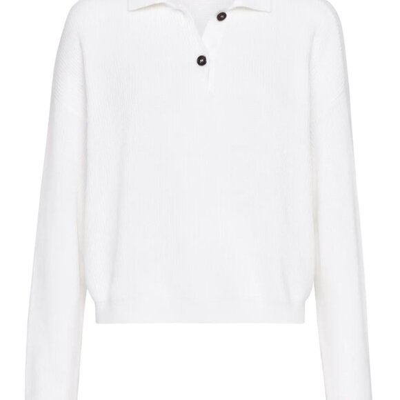 🧶 Brunello Cucinelli rib-knit polo sweater - Size M - Picture 2 of 5